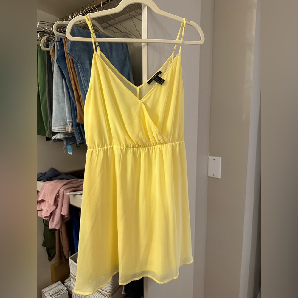 Sunshine Yellow Babydoll Dress Large